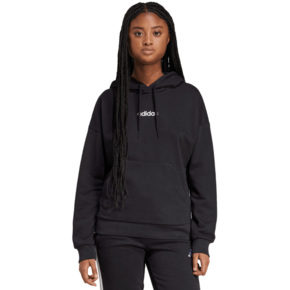 Bluza damska adidas Essentials Linear French Terry Hoodie czarna JV7841