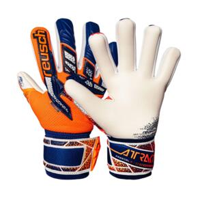 Rękawice bramkarskie Reusch Attrakt Freegel Gold NC Junior pomarańczowo-niebieskie 5572135 2500 