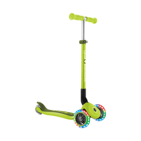 Hulajnoga SMJ Globber 3-kołowa 432-106-3 Primo Foldable Lights limonkowa