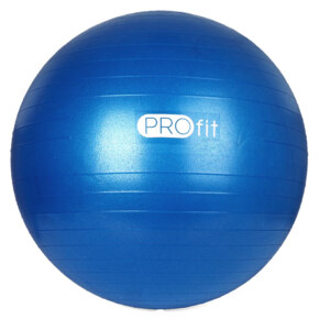 Piłka gimnastyczna Profit 55 cm niebieska z pompką DK 2102