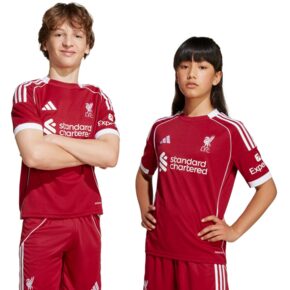 Koszulka dla dzieci adidas Liverpool FC 25/26 Home Jersey czerwona JV6436
