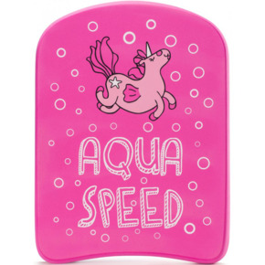 Deska do pływania Aqua-Speed Kiddie różowa Unicorn 186