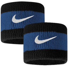 Frotki na nadgarstek Nike Swoosh niebiesko-czarna N0001565050OS