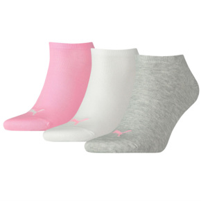 Skarpety Puma Unisex Sneaker Plain 3P różowe, białe, szare 906807 20
