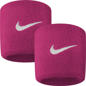 Frotka na rękę Nike Swoosh różowo biała 2szt NNN4639  