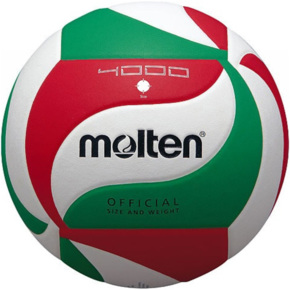 Piłka siatkowa Molten V4M4000 biało-czerwono-zielona