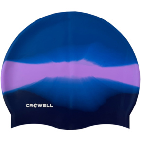 Czepek pływacki silikonowy Crowell Multi Flame niebiesko-fioletowy kol.21