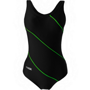 Kostium kąpielowy damski Aqua-Speed Sophie czarno-limonkowy 01 441  