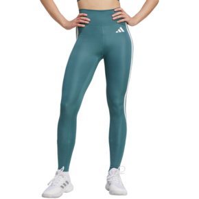 Legginsy damskie adidas Optime Essentials 3-Stripes 7/8 zielone JY2152