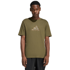 Koszulka męska adidas Camo Explorer Graphic oliwkowa JZ7502