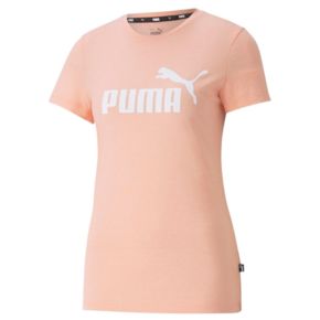 Koszulka damska Puma ESS Logo Heather Tee brzoskwiniowa 586876 26