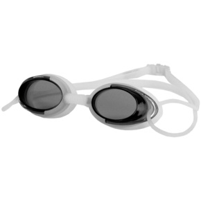 Okulary pływackie Aqua-speed Malibu biało czarne 53 008  