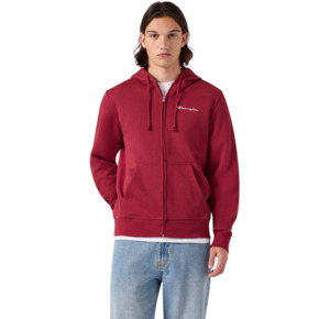 Bluza męska Champion Hooded Full Zip Sweatshirt czerwona 221794 RS508