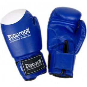 Evolution Rękawice bokserskie syntetyczne Pro RB-2110 niebieskie  