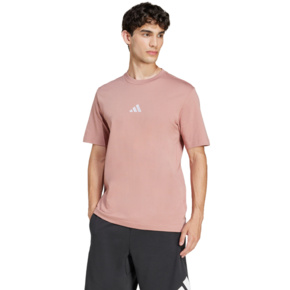 Koszulka męska adidas Essentials Small Logo Single Jersey różowa JF1099  