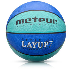 Piłka koszykowa Meteor LayUp 7 niebieska 07090