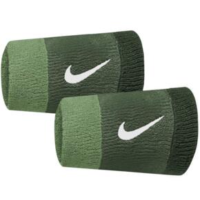 Frotki na nadgarstek Nike szerokie Swoosh 2 szt. zielone N0001586314OS