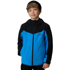Kurtka dla chłopca softshell 4F M477 niebieska 4FJWSS26TSOFM477 33S