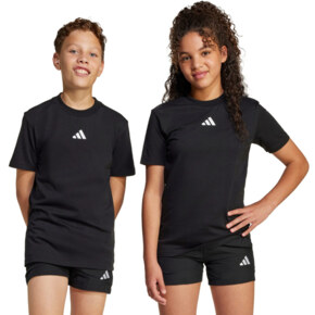 Koszulka dla dzieci adidas Essentials czarna JC9776