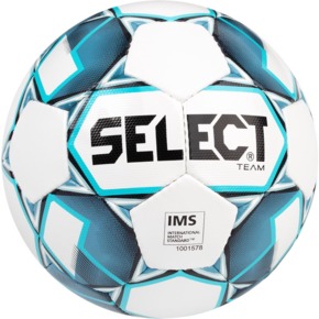 Piłka nożna Select Team 5 IMS 2019 biało-niebieska 14924