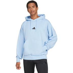 Bluza męska adidas Essentials Feelcozy Hoodie błękitna IN6064