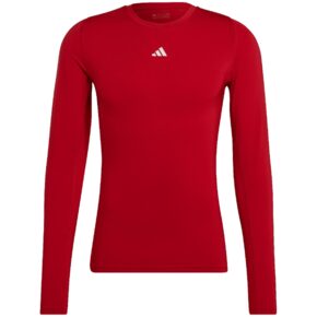 Koszulka mska adidas Techfit Aeroready Long Sleeve Tee czerwona HP0639