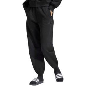 Spodnie damskie adidas Kit Small Logo Regular Cuffed czarne KU7935