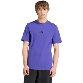 Koszulka męska adidas Essentials Small Logo Single Jersey fioletowa KF2404
