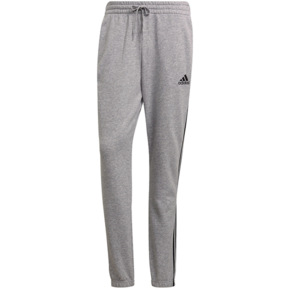 Spodnie męskie adidas Essentials Tapered Elastic Cuff 3 Stripes Pant szare GK9001