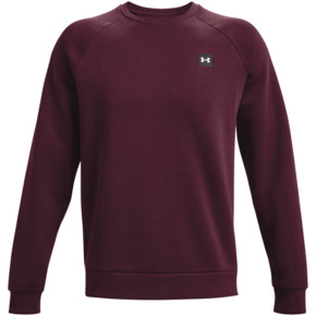 Bluza męska Under Armour Rival Fleece Crew bordowa 1357096 600