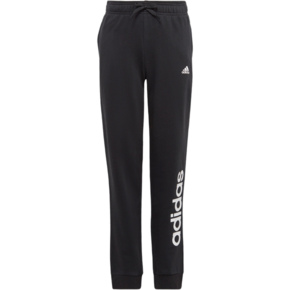 Spodnie dla dzieci adidas Essentials Linear Logo czarne IB8907