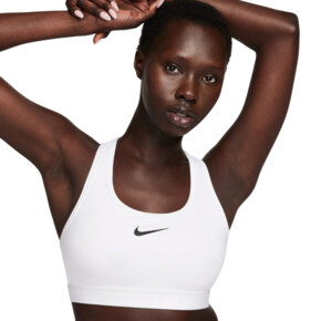 Stanik sportowy Nike Swoosh Medium Support biały DX6821 100