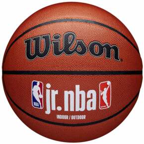 Piłka koszykowa Wilson JR NBA Logo Indoor Outdoor brązowa WZ2009801XB7