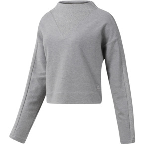 Bluza damska Reebok TE Twill Cowl Neck szara DY8139