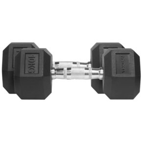 Hantle Thorn Fit Hex Rubber Dumbbell 10,0 kg x 2 szt.