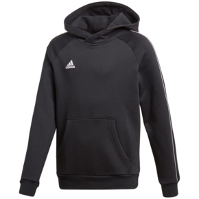 Bluza dla dzieci adidas Core 18 Hoody JUNIOR czarna CE9069
