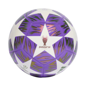 Piłka nożna adidas UCL 25/26 Final Training fioletowo-biała JX9089