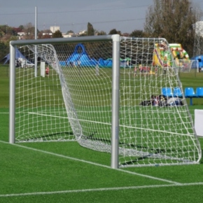 Bramka aluminiowa do piłki nożnej 5 x 2 m przenośna bez siatki