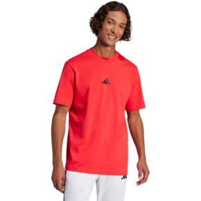 Koszulka męska adidas Essentials Small Logo Single Jersey czerwony JF1095
