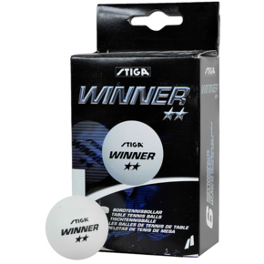 Piłeczki do ping ponga Stiga Winner ** biała 6szt  