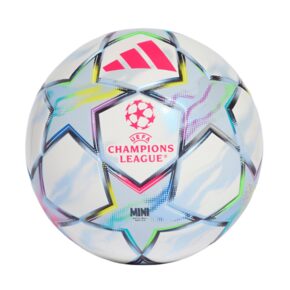 Piłka nożna adidas UCL Mini 26/27 League Stage biało-błękitna KE9770