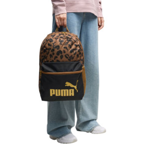 Plecak Puma Phase AOP brązowo-czarny / panterka 91169 16