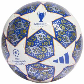 Piłka nożna adidas UCL Pro Sala Istanbul biało-niebieska HU1581