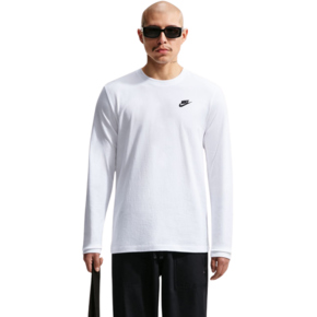 Koszulka męska Nike Club Tee LS biała AR5193 100