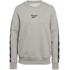 Bluza damska Reebok TE Tape Pack Crew szara GQ3890 
