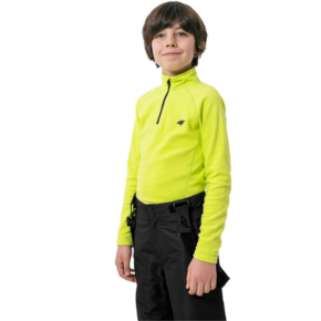 Bluza polarowa dla chłopca 4F limonkowa HJZ22 JBIMP001 72S