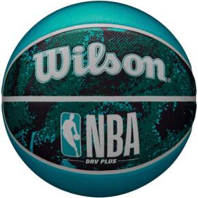 Piłka koszykowa Wilson NBA DRV Plus Vibe czarno-niebieska WZ3012602XB5