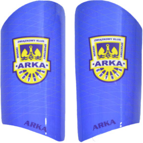 Ochraniacze piłkarskie NO10 Arka niebiesko żółte