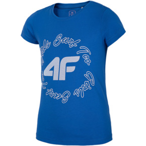 Koszulka dla dziewczynki 4F kobalt HJL20 JTSD009A 36S