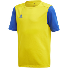 Koszulka dla dzieci adidas Estro 19 Jersey JUNIOR żółto-niebieska FT6681